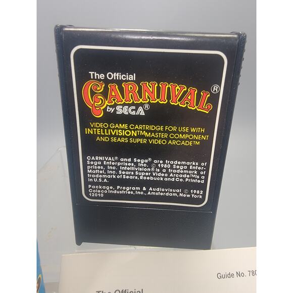 Carnival Intellivision, 1983 Vintage Video Game Manual Rough Box Tested Working - Picture 4 of 5